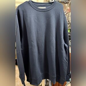 Men's Classic Navy Crewneck Sweatshirt, size XXL Big